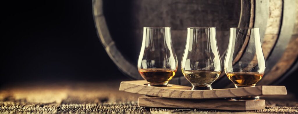 Whisky tasting at a Scottish distillery