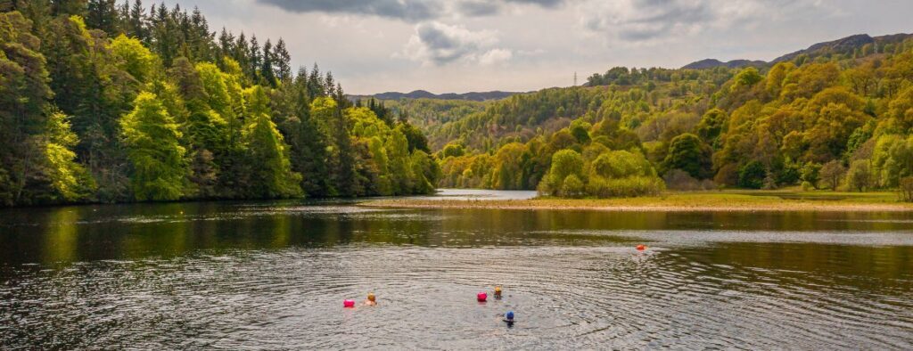 luxury self catering lodges for wild swimming in the Highlands