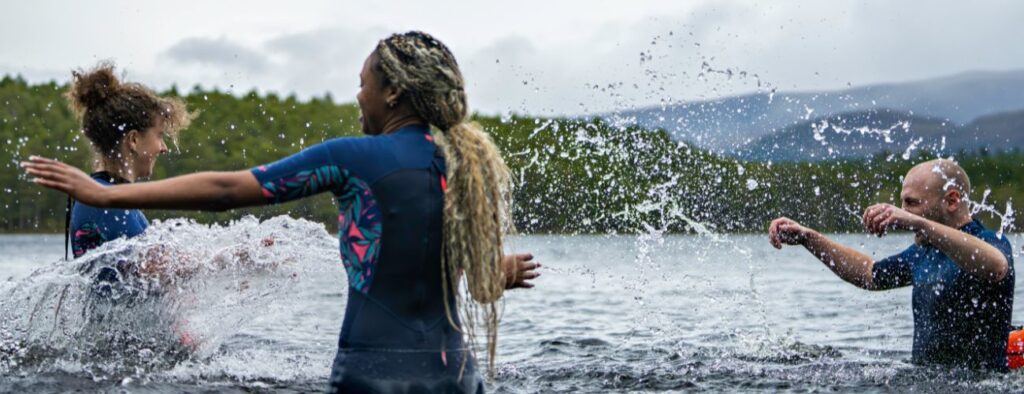 wild swimming in the Scottish Highlands