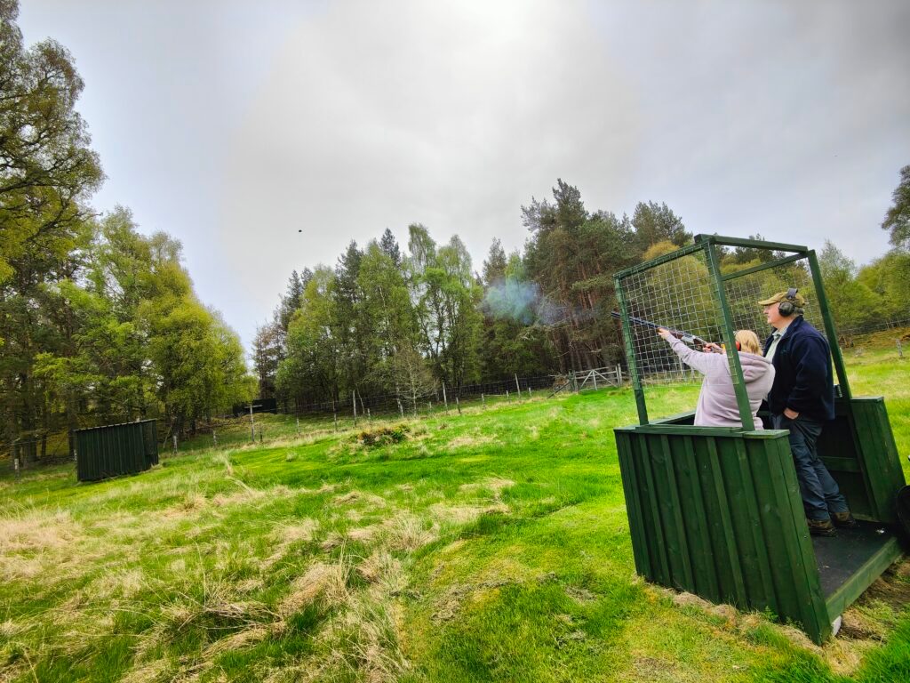 Self catering holiday let with Clay pigeon shooting