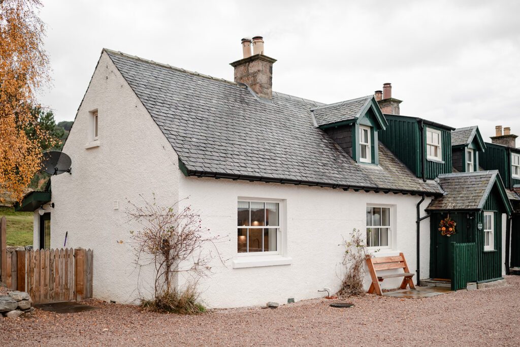 The exterior of Garradh Cottage to show guests.
